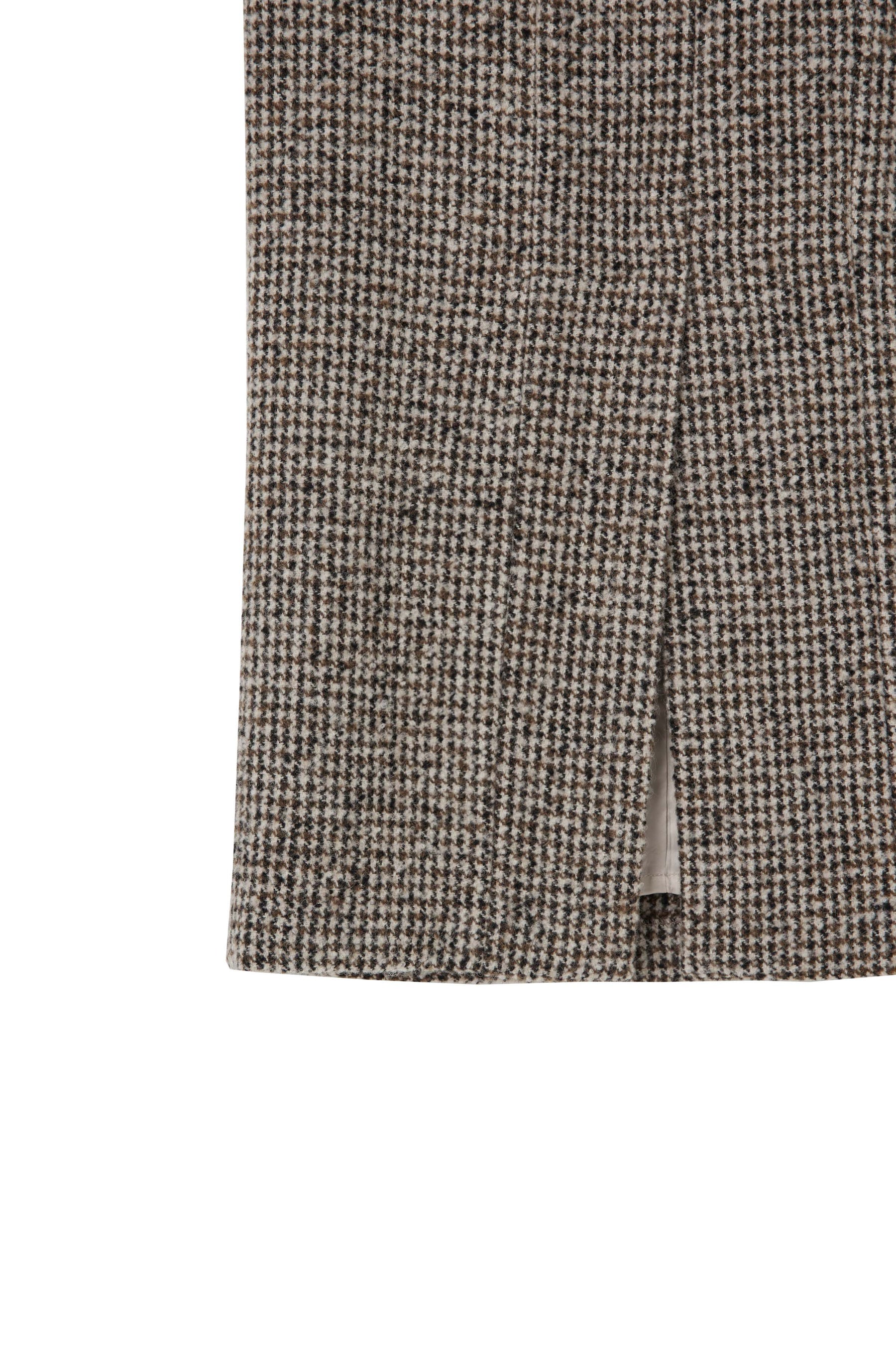 Hemingway Check Tweed Long Skirt