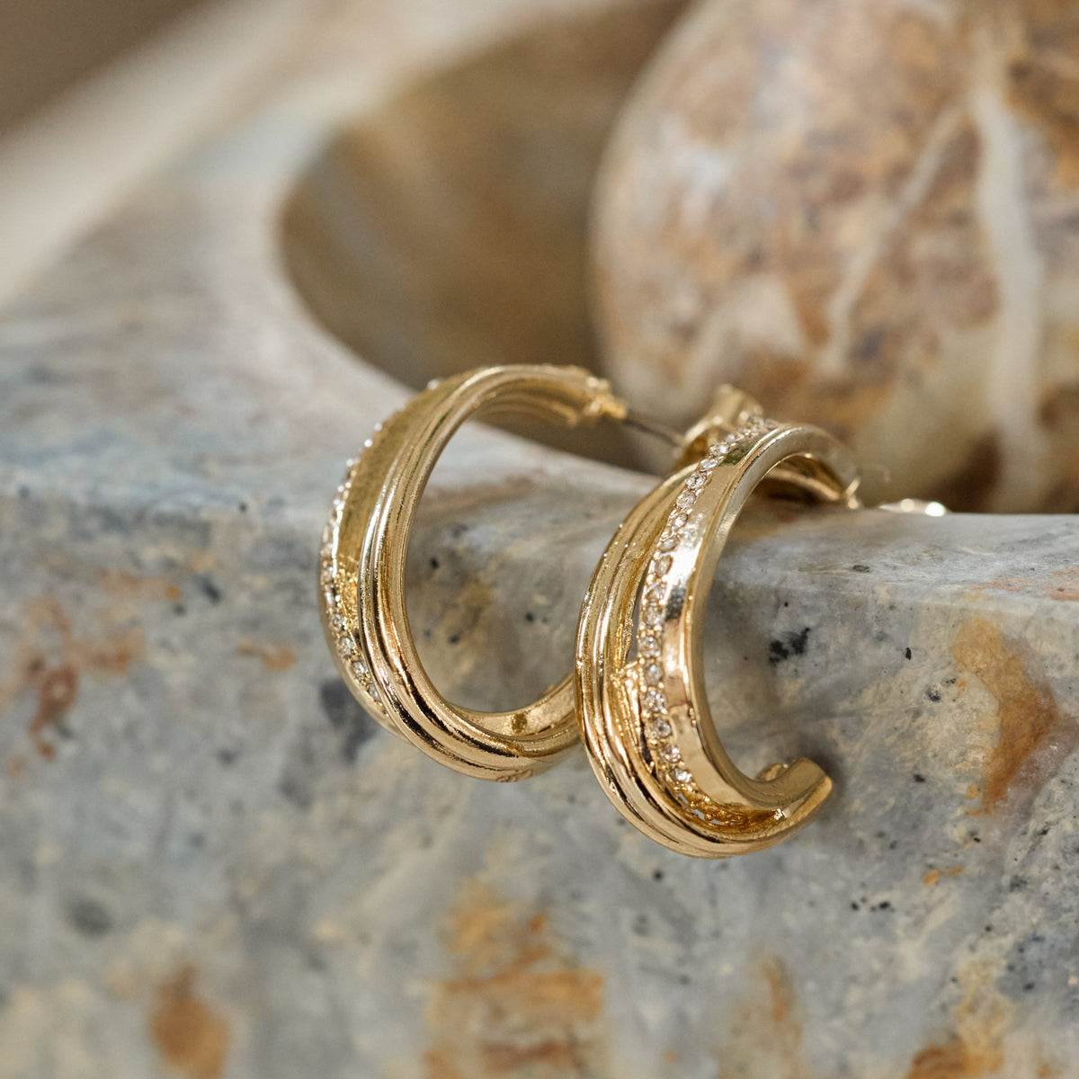 Double Ridge Hoop Pierces