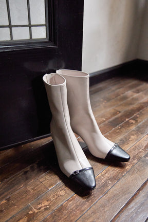 Bicolor Ankle Boots