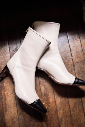 Bicolor Ankle Boots