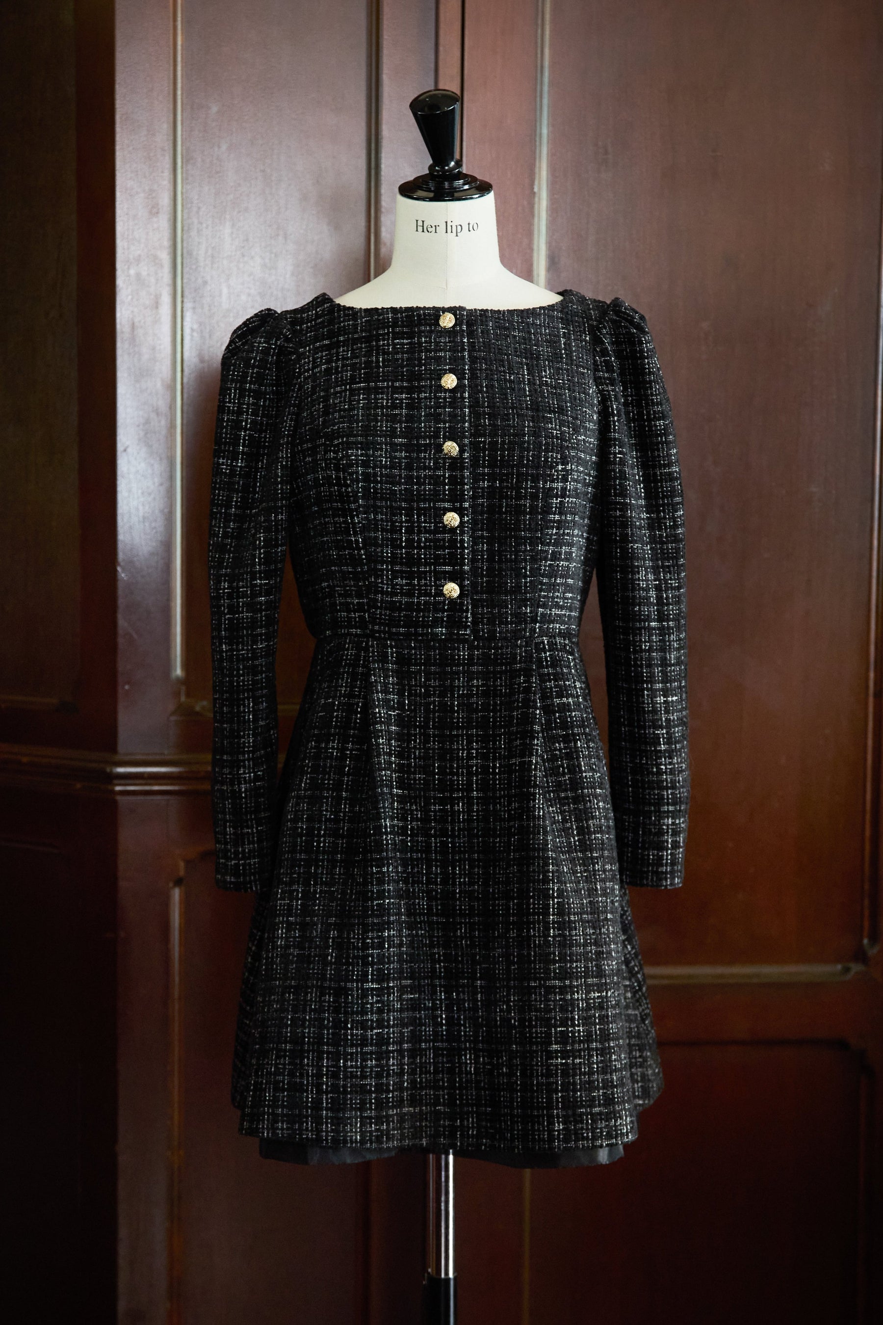 Mondrian Tweed Mini Dress