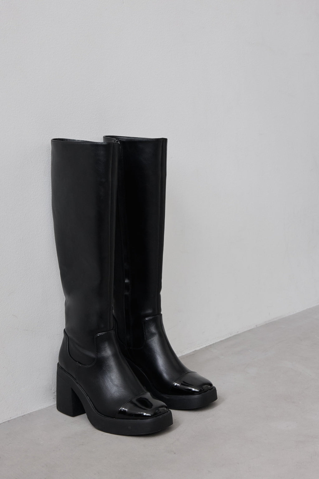 859 新品未使用 Her lip to Her lip to ブーツ36 黒 Square Toe Long Boots