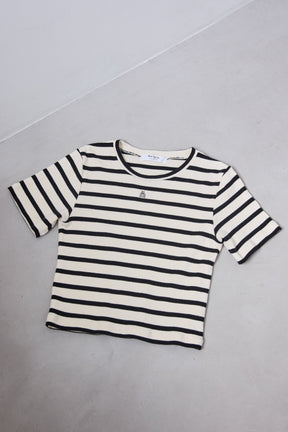 Trois Logo Ribbed Tee