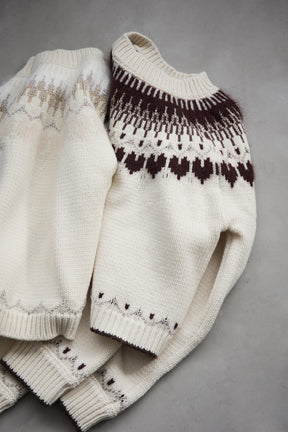 Heart Fair Isle Knit Pullover