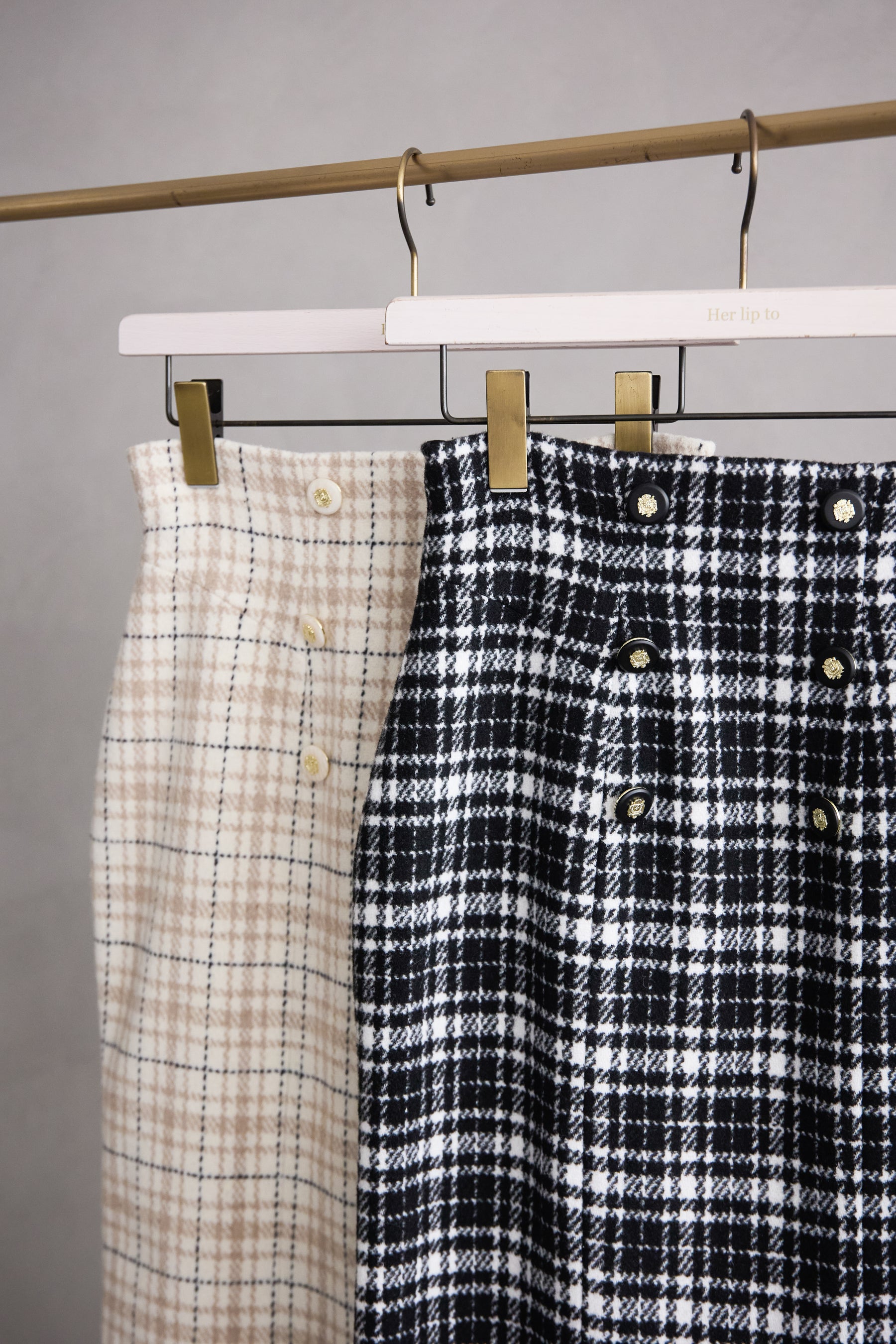 Plaid Long Skirt