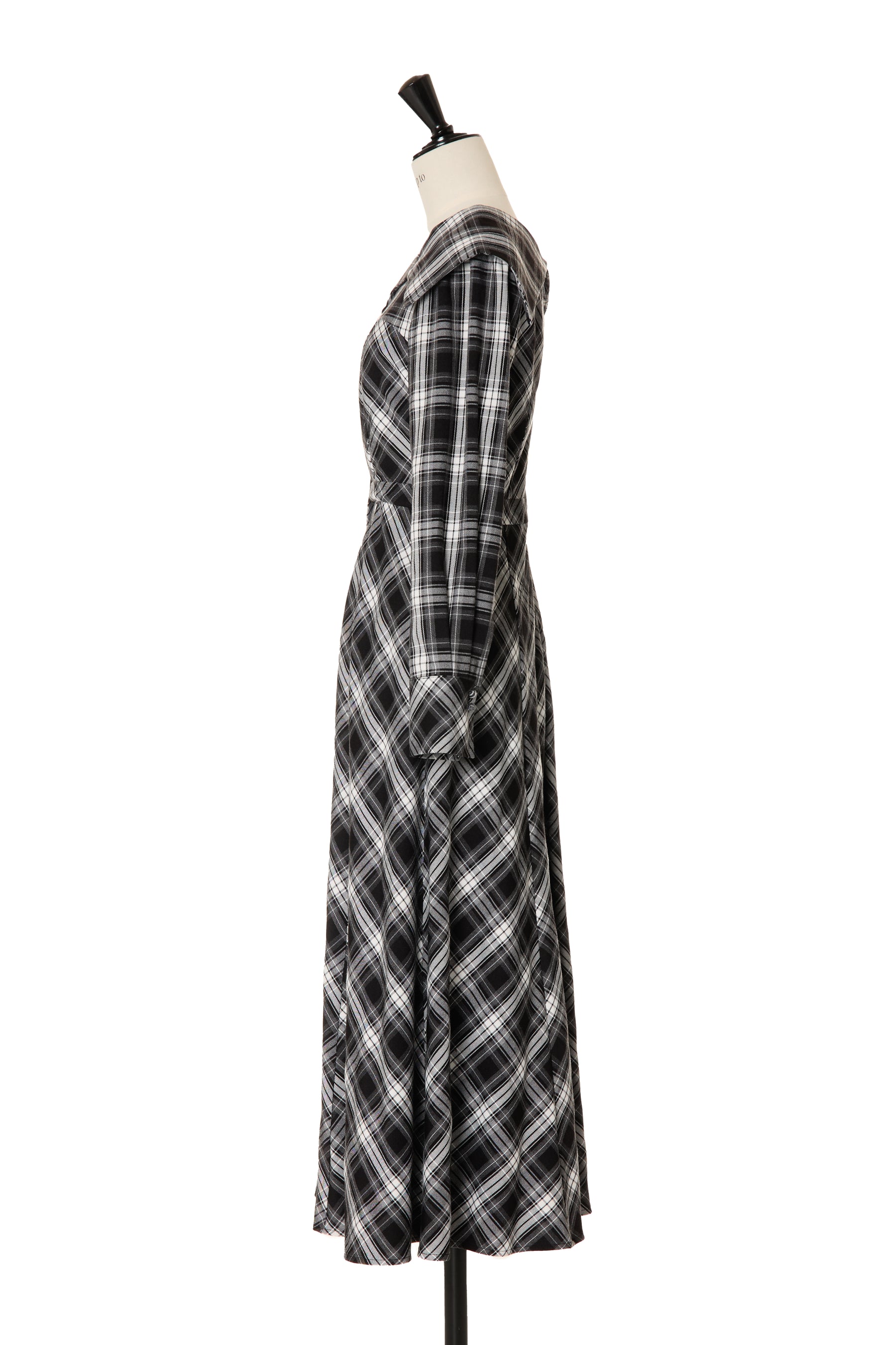 Coutume Plaid Flare Dress