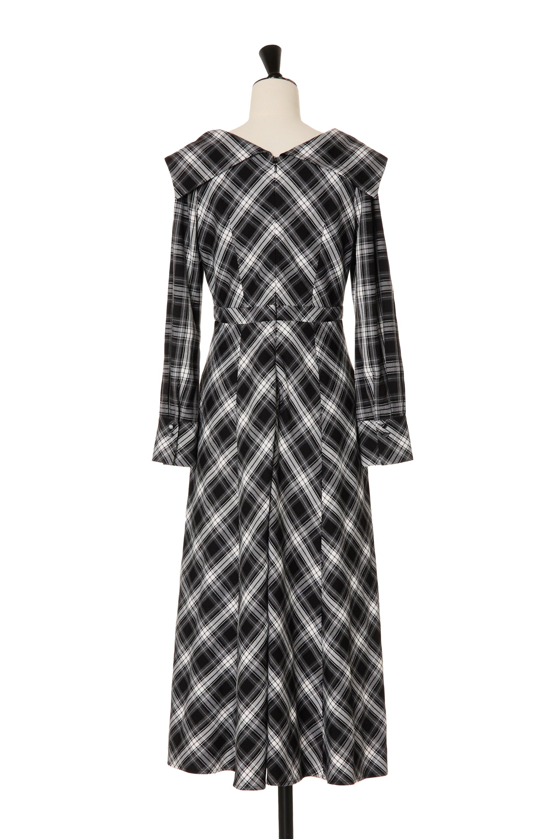 Coutume Plaid Flare Dress