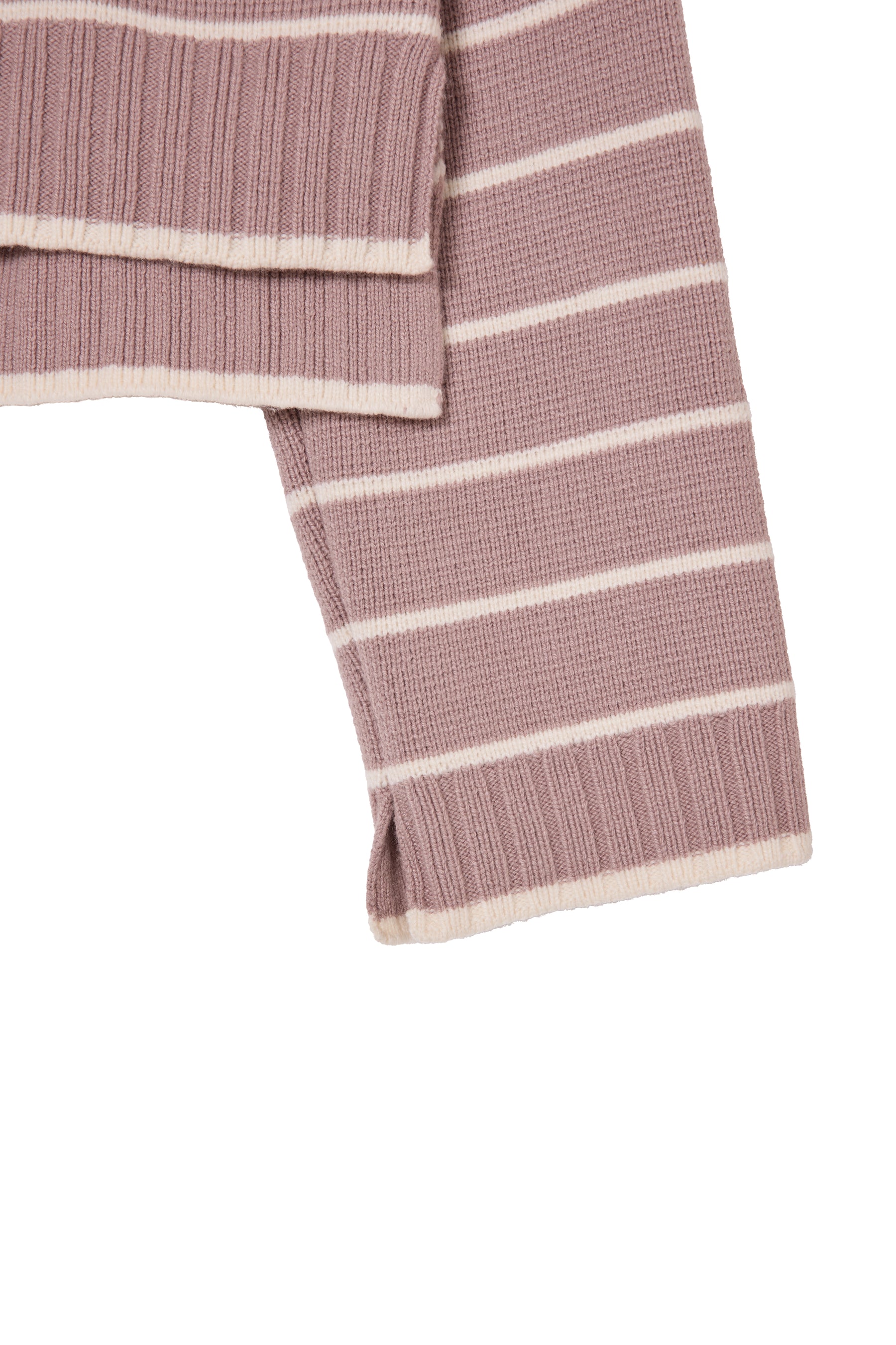 [New Color] Striped Turtleneck Knit Pullover