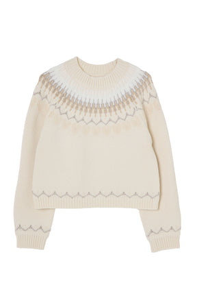 Heart Fair Isle Knit Pullover