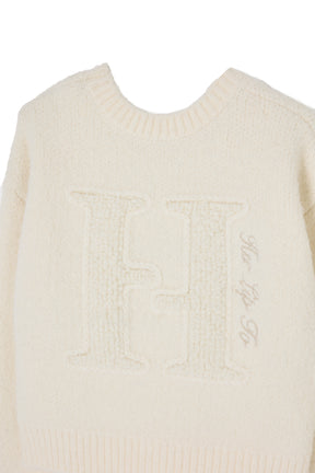 H Boa Logo Knit Pullover