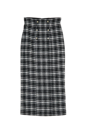 Plaid Long Skirt