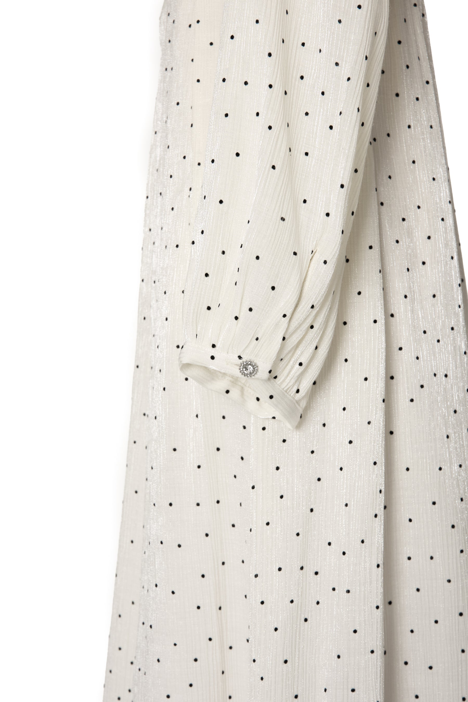 Moon Glow Dot Pleated Dress