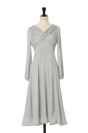 Moon Glow Dot Pleated Dress