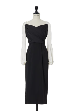 Faubourg Shoulder Ribbon Dress