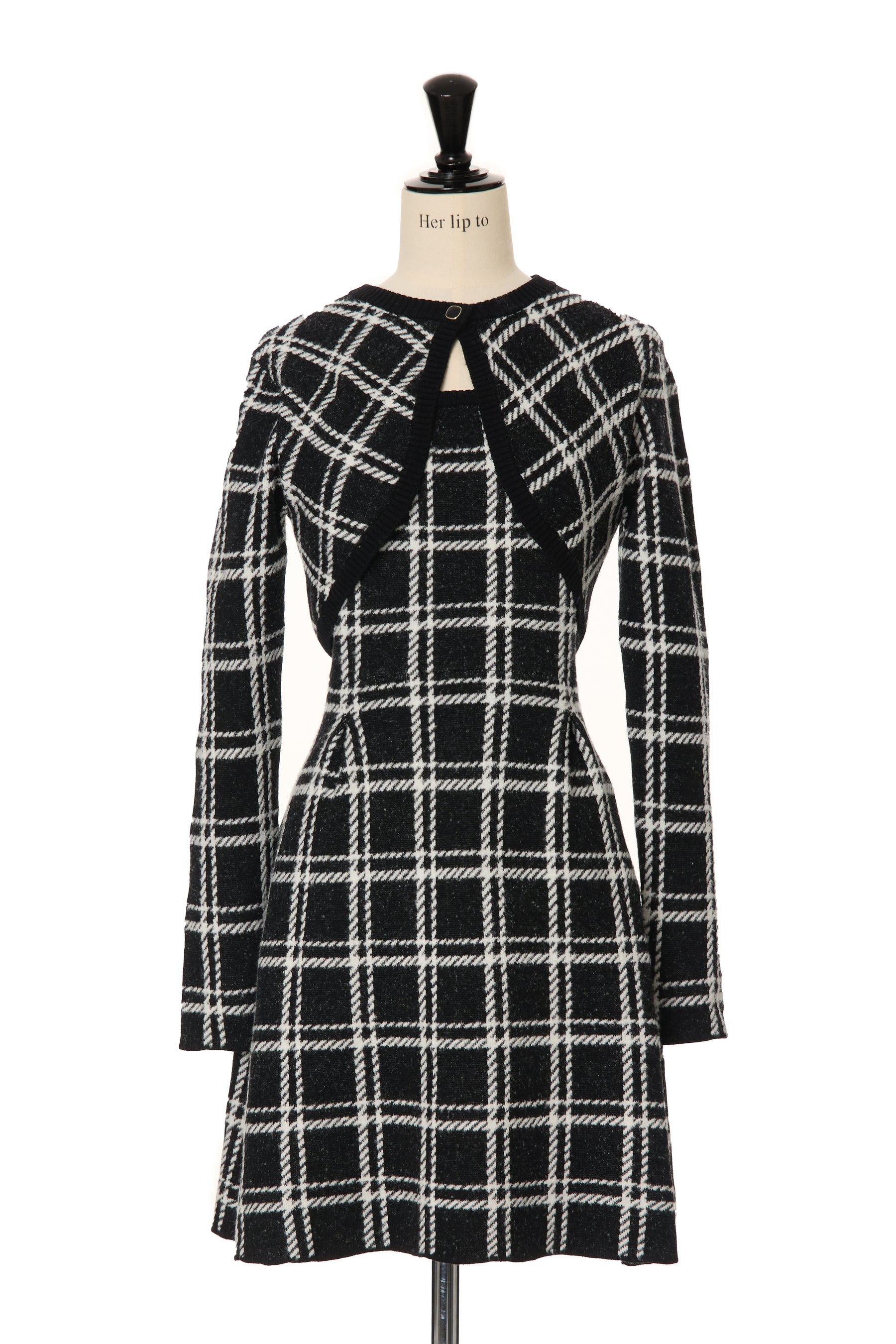 Pantheon Checked Knit Dress