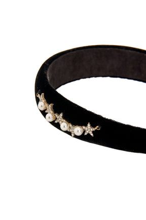 【1月中旬発送】Velour Stars Headband