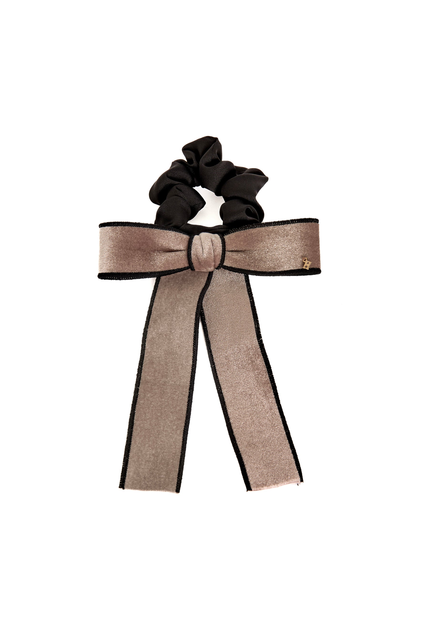 Bicolor Velour Ribbon Chouchou