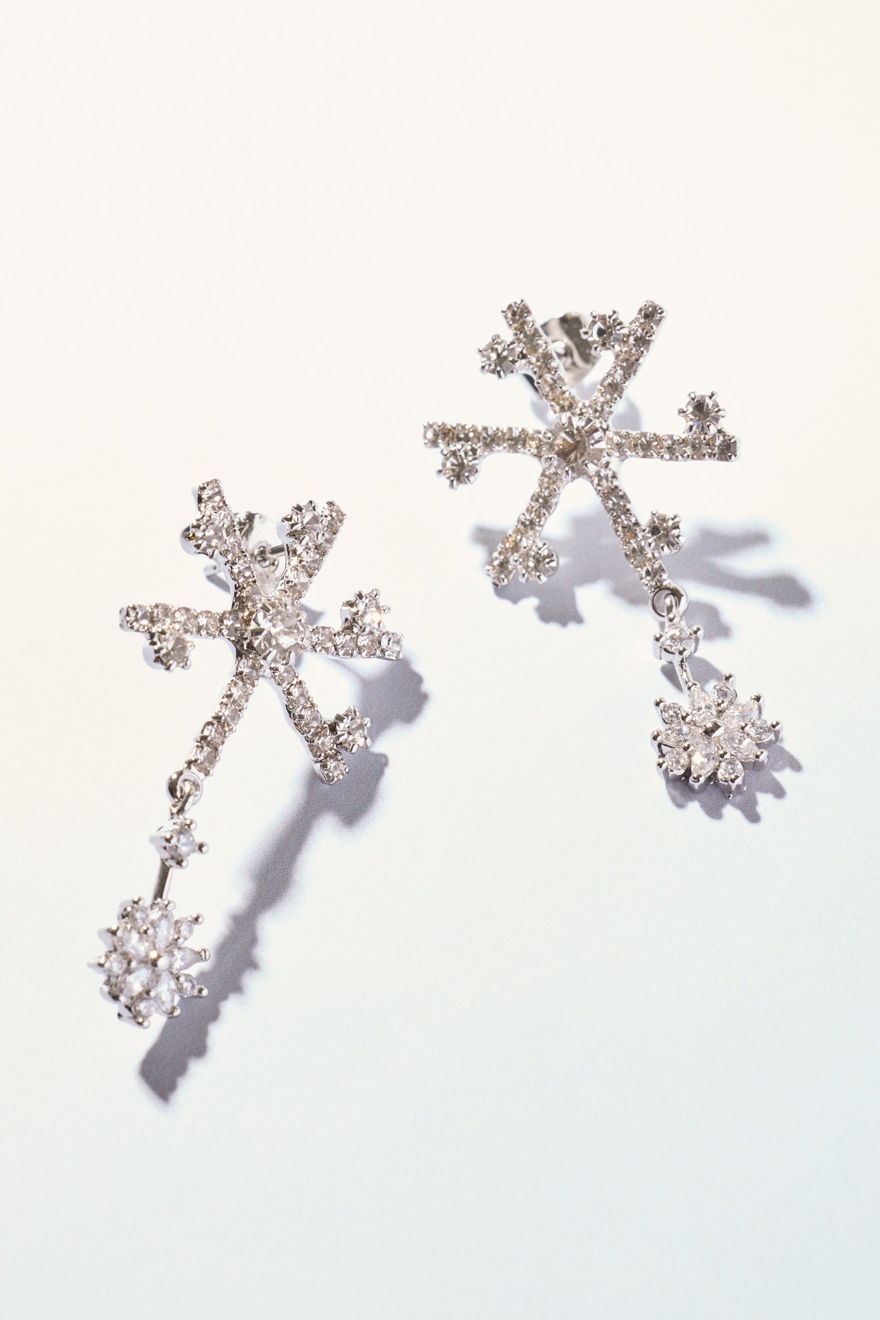 Crystal Snowflake Earrings