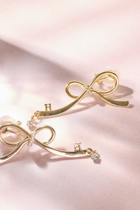 Double Ribbon Earrings