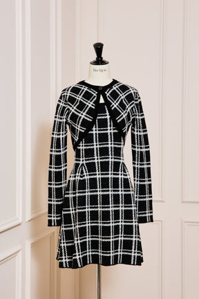 Pantheon Checked Knit Dress