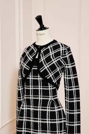 Pantheon Checked Knit Dress