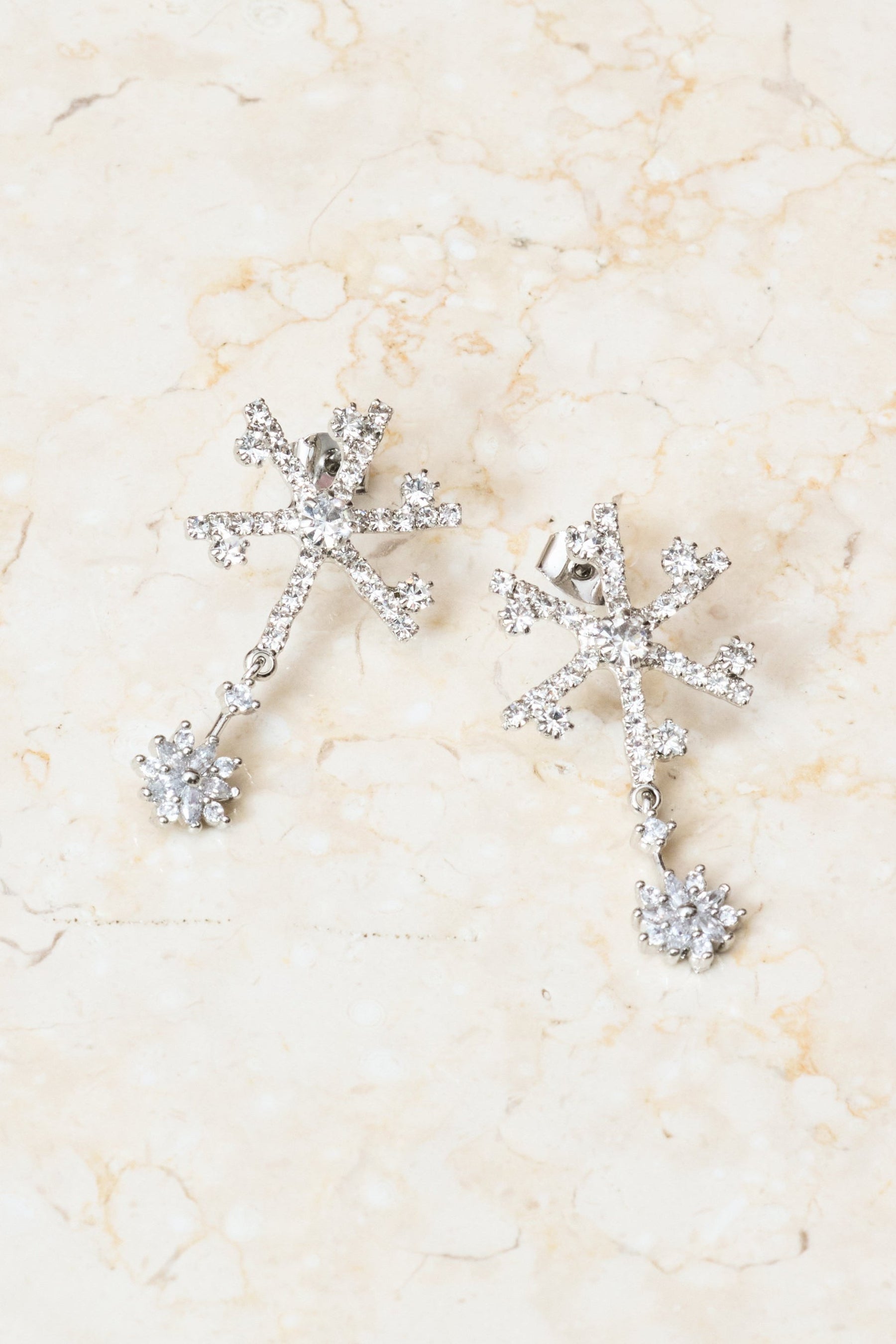 Crystal Snowflake Pierces