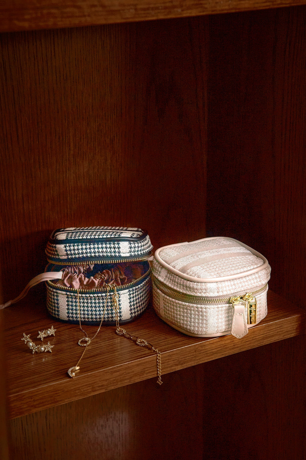 herlipto Jacquard Vanity Bagsilver