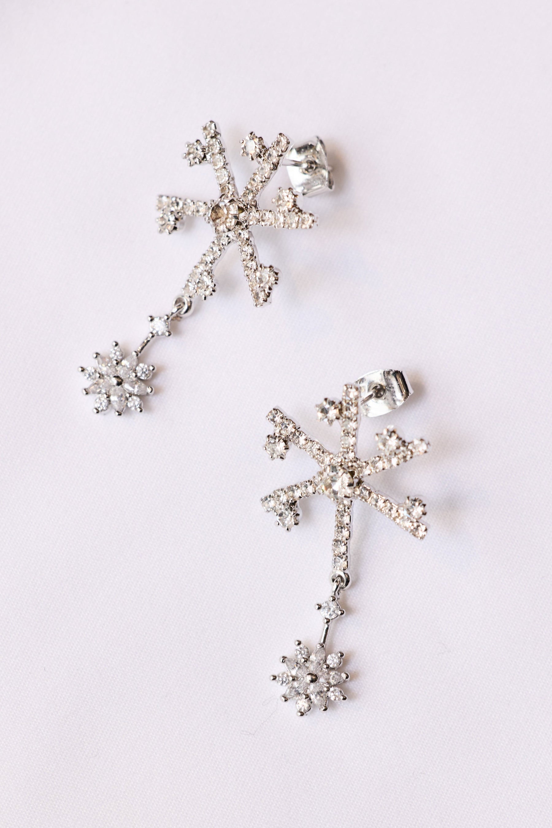 Crystal Snowflake Earrings