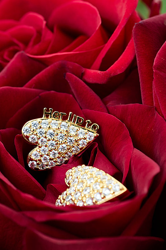 Be Mine Pavé Heart Pierces