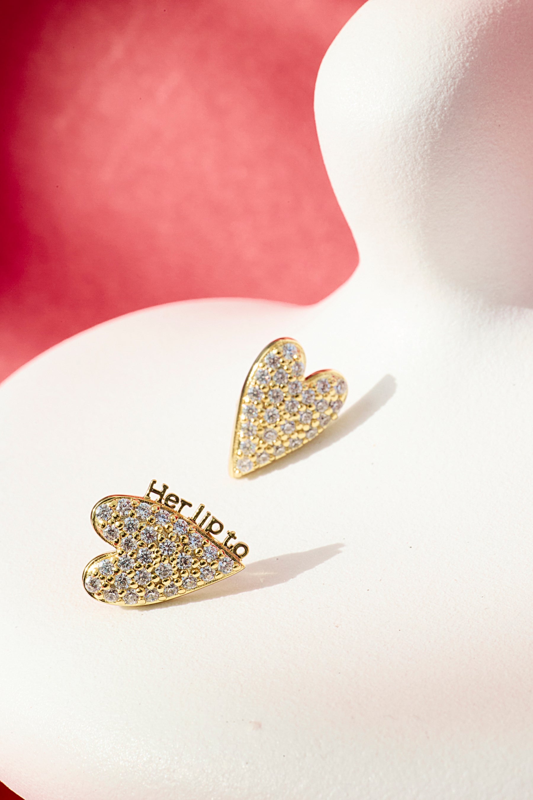 Be Mine Pavé Heart Earrings