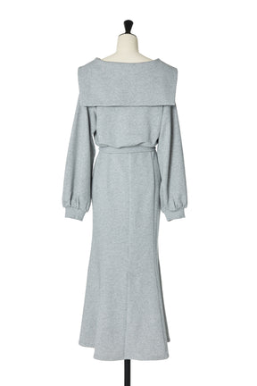 [New color] Half Zip Sweat Dress