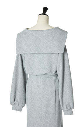 【新色】Half Zip Sweat Dress