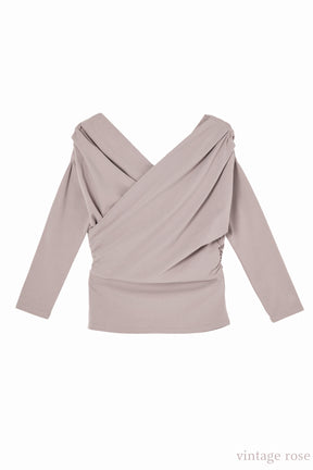 【1月下旬發送】【新色】Asymmetric Cotton-blend Jersey Top