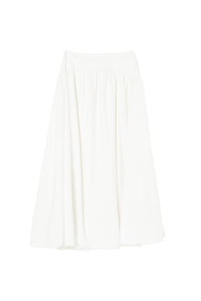 [New color] Gathered Balloon Long Skirt