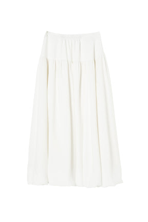 [New color] Gathered Balloon Long Skirt