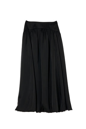 [New color] Gathered Balloon Long Skirt