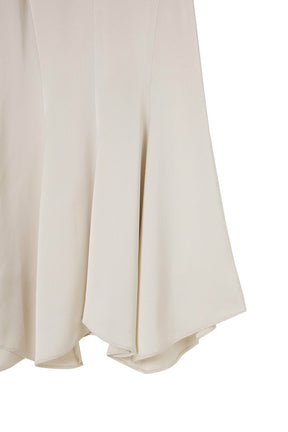 【新色】Asymmetry Hem Satin Skirt