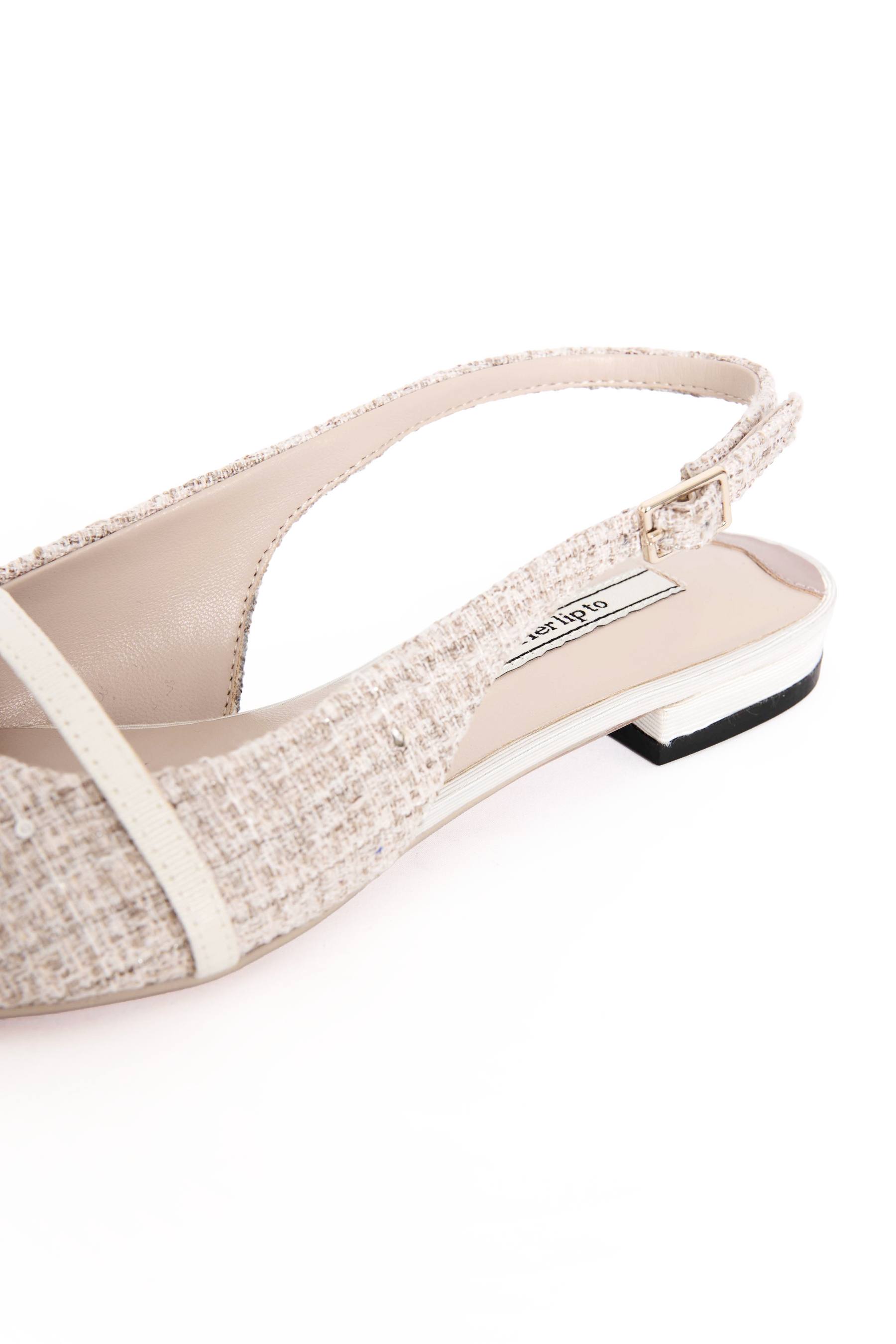 靴 Herlipto Tweed Slingback Flats Tweed Slingback Flats