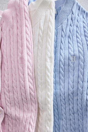 [New Color] Essential Cable Knit Set