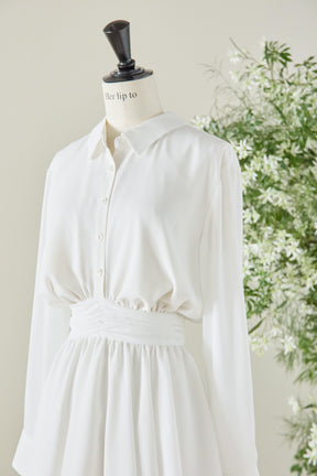 Murcia Chiffon Shirt Dress