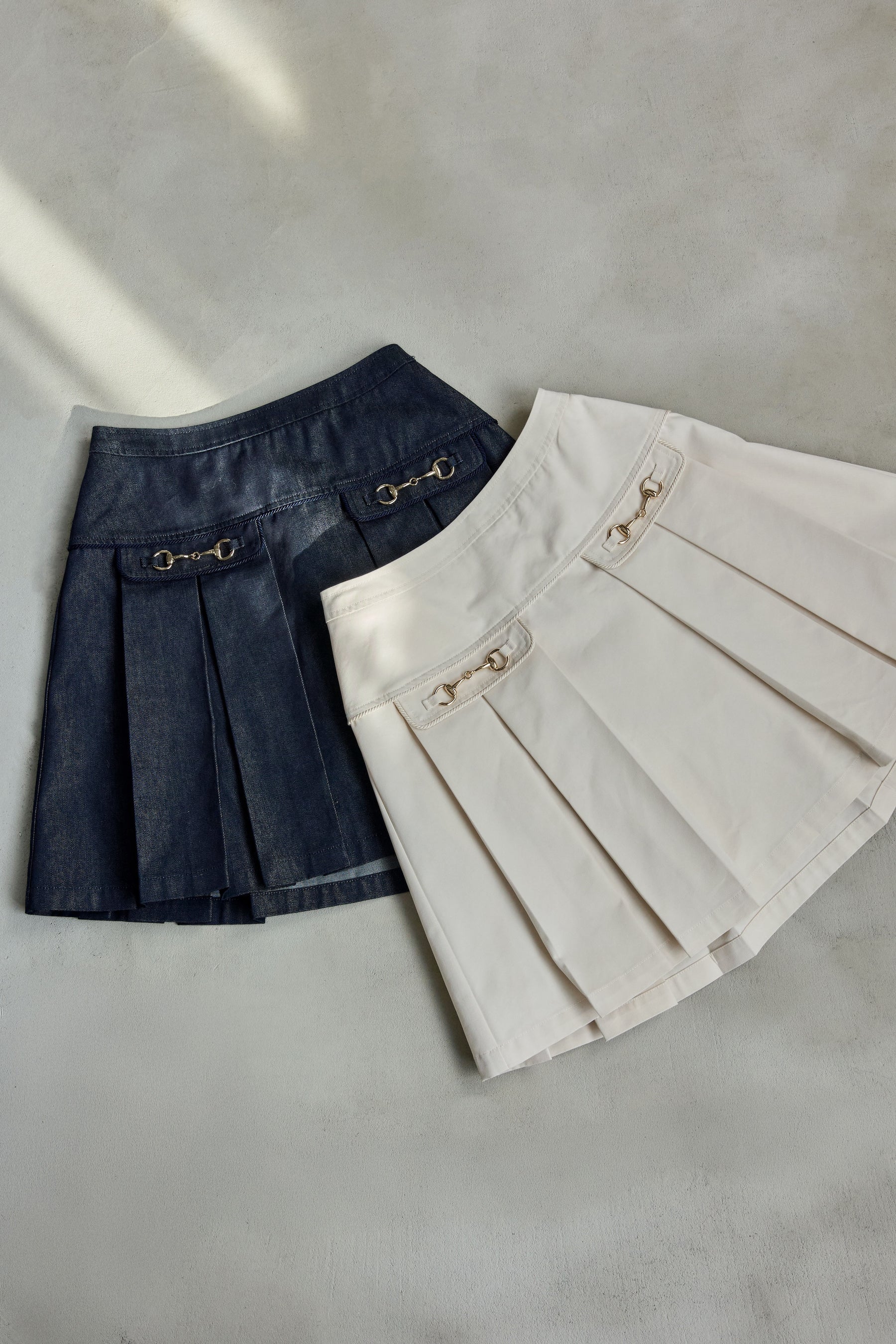 Pleated Mini Skirt