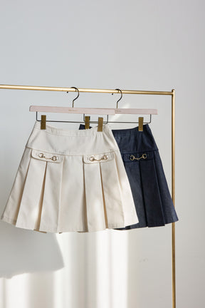 Pleated Mini Skirt