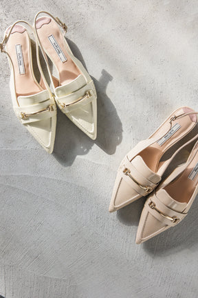 Bit Slingback Mules