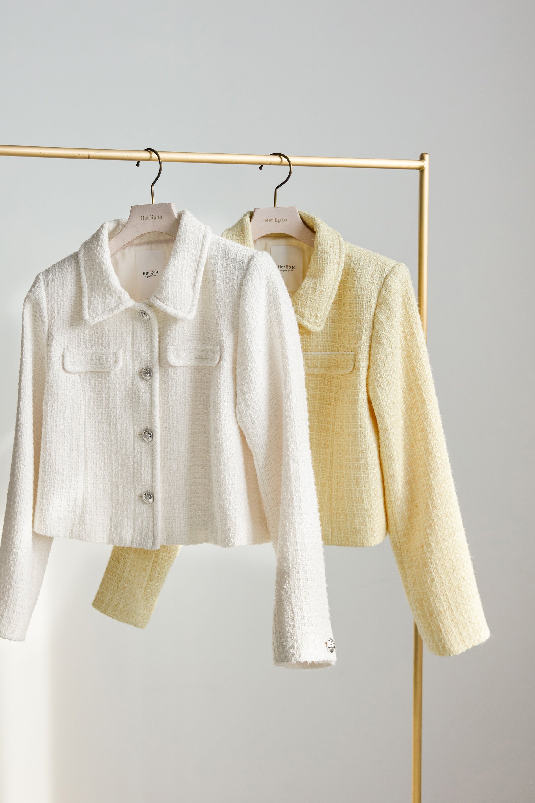 【3月中旬発送】【lemon】Shimmer Tweed Jacket