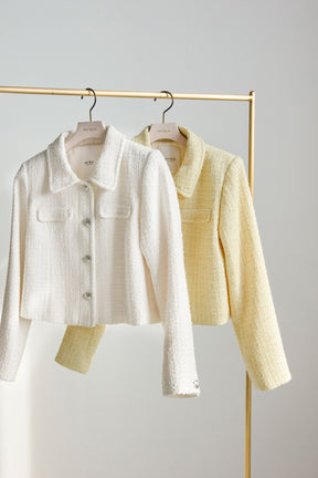 【3月中旬發送】【lemon】Shimmer Tweed Jacket