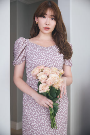 Cherry Pattern Cache-Coeur One-Piece