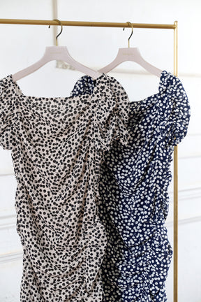 Draped Cherry Pattern Mini One-Piece