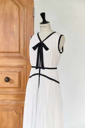 Formentera Pleated Bicolor Dress