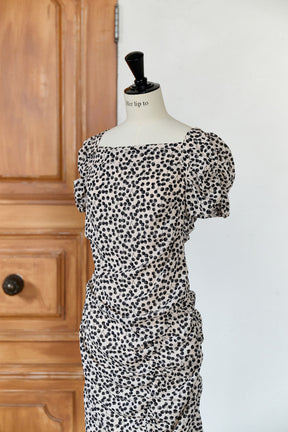 Draped Cherry Pattern Mini One-Piece