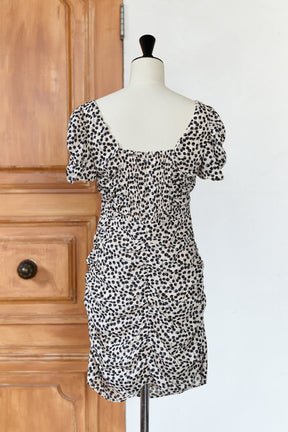 Draped Cherry Pattern Mini One-Piece